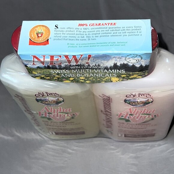 RARE St. Ives Swiss Formula Shampoo & Conditoner Alpha Hydoxy Vintage 1980s New - Picture 4 of 10